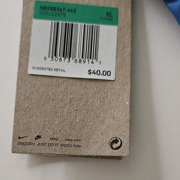 NIKE Swim High Waisted Blue Bikini Bottom SIZE XL *** NWT - Picture 3 of 6